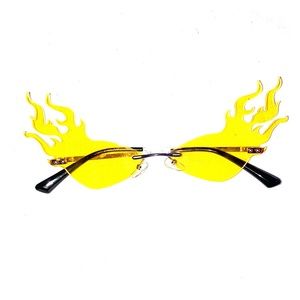 Yellow Flame Glasses